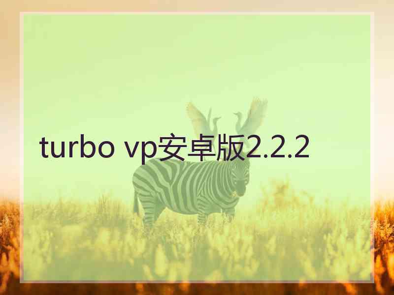 turbo vp安卓版2.2.2